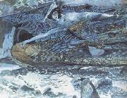 Mikhail Vrubel The Demon Carried off (mk19) oil painting